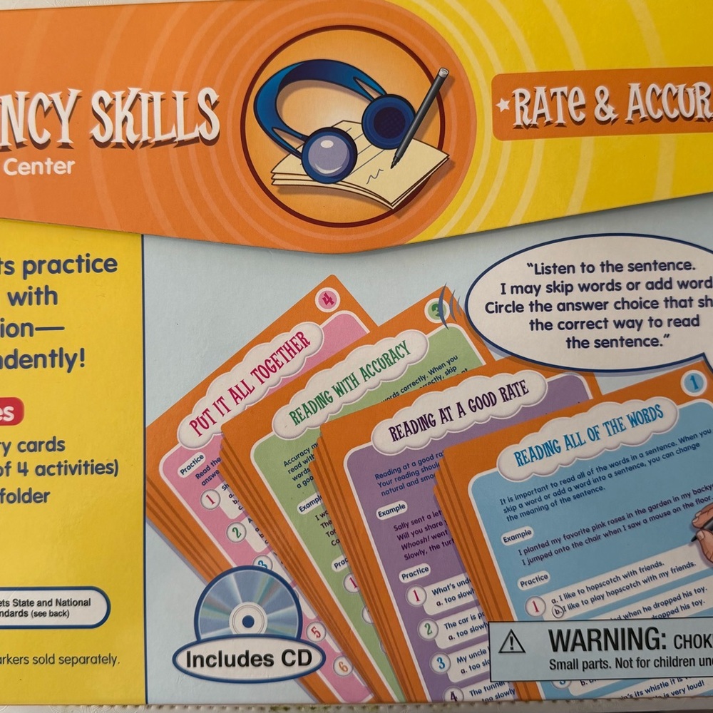 New & Sealed Lakeshore Fluency Skills: Rste & Accuracy Listening Center LL355
